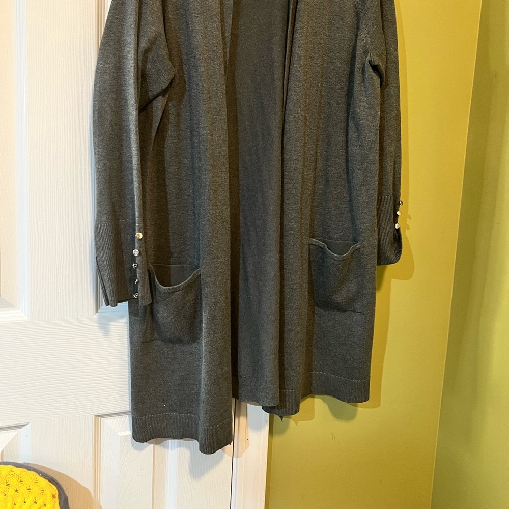 XL Grey Cardigan Sweater